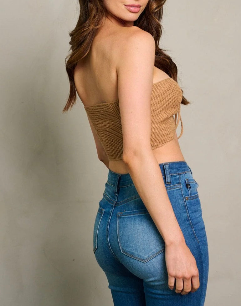 Nellie Knitted Tube Crop Top