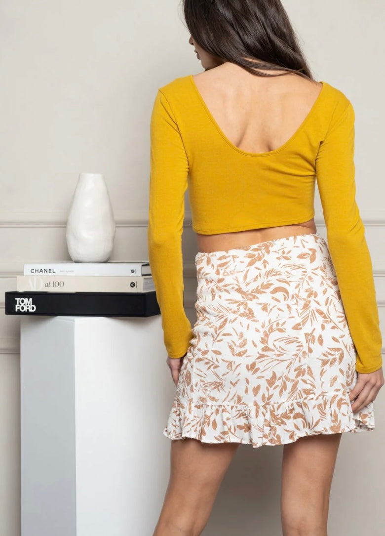 Layla Open Back Crop Top