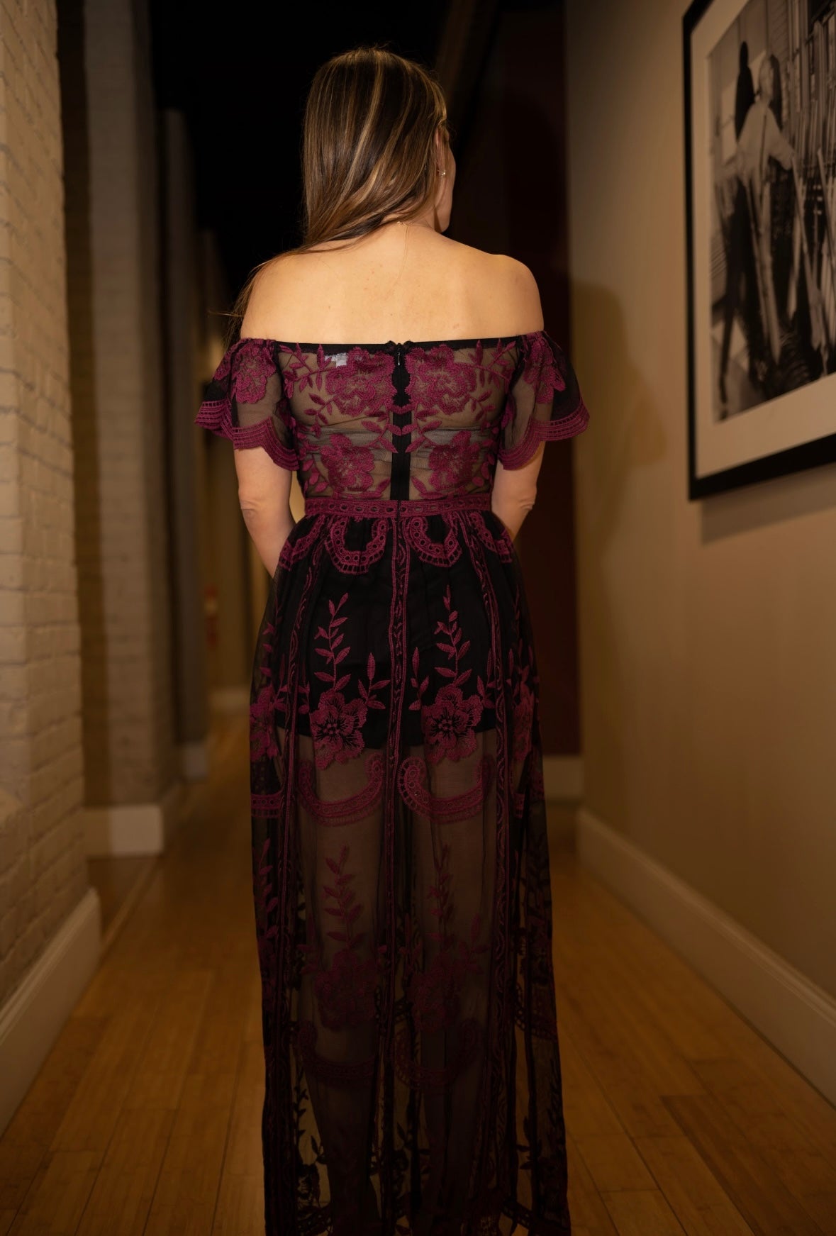 Olivia All Over Lace Maxi Dress